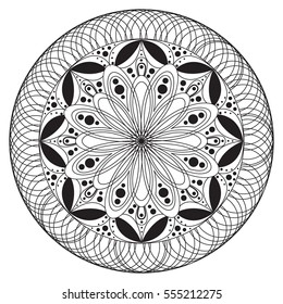 Mandala. Vintage decorative elements. Oriental pattern, Islam, Arabic, Indian motifs