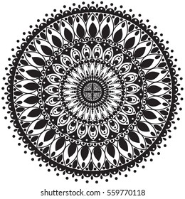 Mandala. Vintage decorative elements. Oriental pattern, Islam, Arabic, Indian motifs