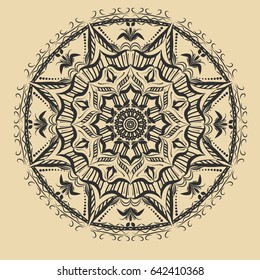 Mandala. Vintage decorative elements. Oriental pattern, vector illustration. Islam, Arabic, Indian, moroccan,spain, turkish, pakistan, chinese, mystic, ottoman motifs.
