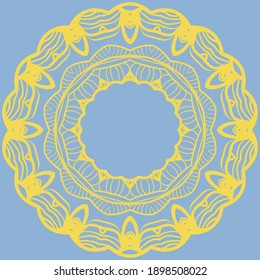 Mandala. Vintage decorative elements. Vector illustration