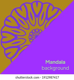 Mandala. Vintage decorative elements. Vector illustration