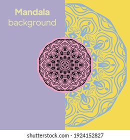Mandala. Vintage decorative elements. Vector illustration