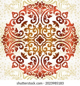 Mandala. Vintage decorative elements. Vector illustration.