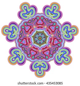 Mandala. Vintage decorative elements. Vivid colored ethnic ornament for your design. Islam, Arabic, Indian, turkish, pakistan, chinese, ottoman motifs