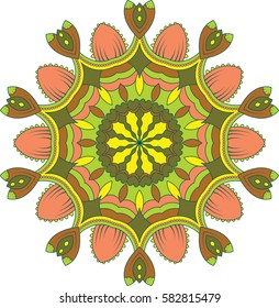 Mandala. Vintage decorative elements.Decorative round ornaments