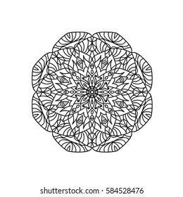 Mandala. Vintage mandala, elements mandala. Oriental pattern with mandala, vector illustration