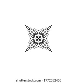 Mandala. Vintage indianische Dekorationselemente