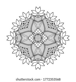 Mandala. Vintage indianische Dekorationselemente