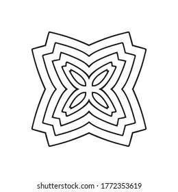 Mandala. Elementos decorativos indios de época