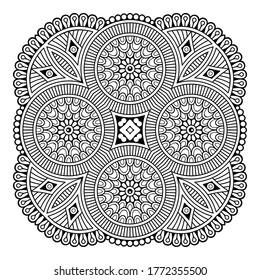 Mandala. Vintage indianische Dekorationselemente