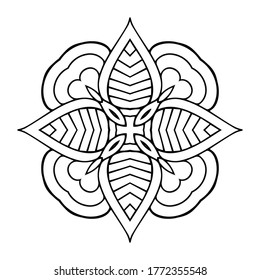 Mandala. Elementos decorativos indios de época