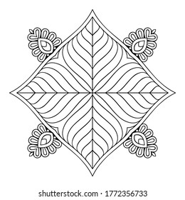 Mandala. Vintage indianische Dekorationselemente
