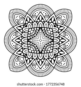 Mandala. Vintage indian decorative elements