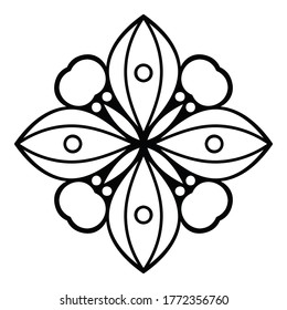 Mandala. Vintage indianische Dekorationselemente