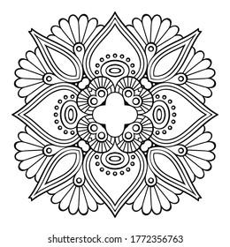 Mandala. Vintage indian decorative elements