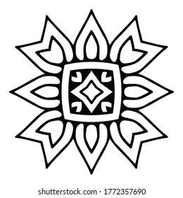 Mandala. Vintage indian decorative elements