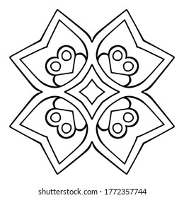 Mandala. Vintage indian decorative elements