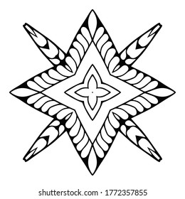 Mandala. Vintage indianische Dekorationselemente