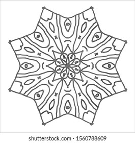 Mandala vintage luxury decorative design. Vector Mandala, mehndi tracery wheel design. Ethnic ornaments, colorful doodle symmetry textures. Meditation: Hopefully the traditional spiritual of my people