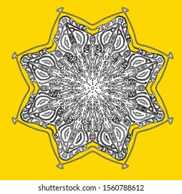 Mandala vintage luxury decorative design. Vector Mandala, mehndi tracery wheel design. Ethnic ornaments, colorful doodle symmetry textures. Meditation: Hopefully the traditional spiritual of my people