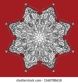 Mandala vintage luxury decorative design. Vector Mandala, mehndi tracery wheel design. Ethnic ornaments, colorful doodle symmetry textures. Meditation: Hopefully the traditional spiritual of my people