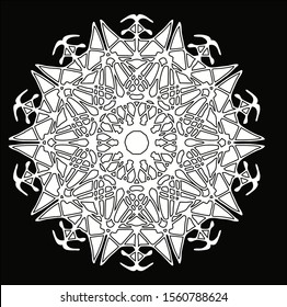 Mandala vintage luxury decorative design. Vector Mandala, mehndi tracery wheel design. Ethnic ornaments, colorful doodle symmetry textures. Meditation: Hopefully the traditional spiritual of my people
