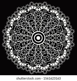 Mandala vintage luxury decorative design. Vector Mandala, mehndi tracery wheel design. Ethnic ornaments, colorful doodle symmetry textures. Meditation: Hopefully the traditional spiritual of my people