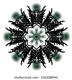 Mandala vintage luxury decorative design. Vector Mandala, mehndi tracery wheel design. Ethnic ornaments, colorful doodle symmetry textures. Meditation: Hopefully the traditional spiritual of my people