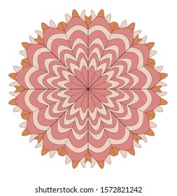 Mandala vintage luxury decorative design. Vector Mandala, mehndi tracery wheel design. Ethnic ornaments, colorful doodle symmetry textures. Meditation: Hopefully the traditional spiritual of my people