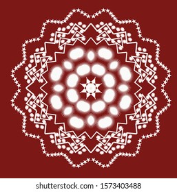 Mandala vintage luxury decorative design. Vector Mandala, mehndi tracery wheel design. Ethnic ornaments, colorful doodle symmetry textures. Meditation: Hopefully the traditional spiritual of my people