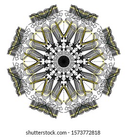 Mandala vintage luxury decorative design. Vector Mandala, mehndi tracery wheel design. Ethnic ornaments, colorful doodle symmetry textures. Meditation: Hopefully the traditional spiritual of my people