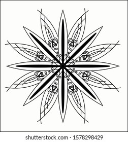 Mandala vintage luxury decorative design. Vector Mandala, mehndi tracery wheel design. Ethnic ornaments, colorful doodle symmetry textures. Meditation: Hopefully the traditional spiritual of my people