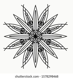 Mandala vintage luxury decorative design. Vector Mandala, mehndi tracery wheel design. Ethnic ornaments, colorful doodle symmetry textures. Meditation: Hopefully the traditional spiritual of my people