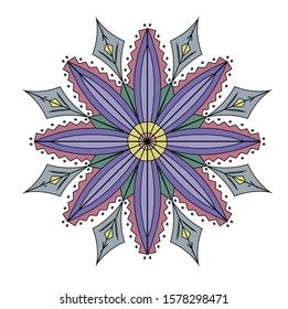 Mandala vintage luxury decorative design. Vector Mandala, mehndi tracery wheel design. Ethnic ornaments, colorful doodle symmetry textures. Meditation: Hopefully the traditional spiritual of my people