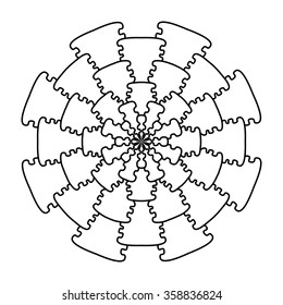 Mandala. Vintage Round Ornament Pattern. Decorative element for any kind of design. Coloring book.