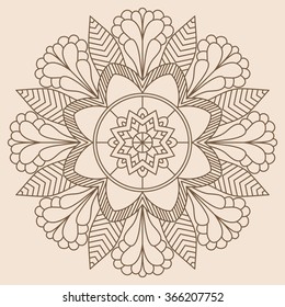 Mandala. Vintage Round Ornament Pattern. Decorative element for any kind of design. 