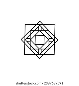 mandala vintage simple flat design