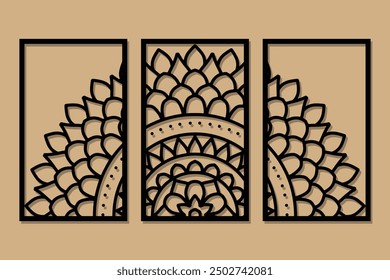 Mandala wall panel laser cut design for room decorative