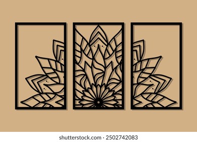 Mandala wall panel laser cut design for room decorative