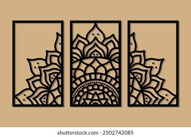 Mandala wall panel laser cut design for room decorative