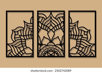 Mandala wall panel laser cut design for room decorative