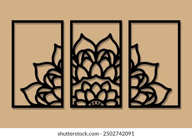 Mandala wall panel laser cut design for room decorative