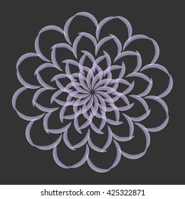 mandala. watercolor. circular pattern. vector illustration.