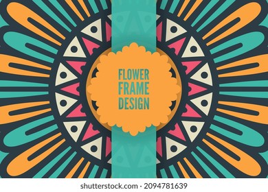 Plantilla de fondo de tarjeta de boda Mandala
