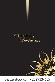 Mandala Wedding card design or invitation