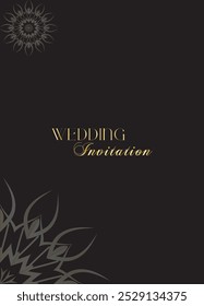 Mandala Wedding card design or invitation