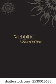 Mandala Wedding card design or invitation