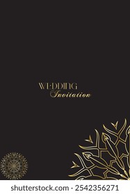 Mandala Wedding card design or invitation