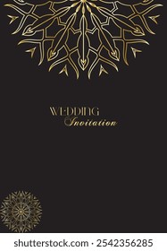 Mandala Wedding card design or invitation