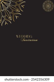 Mandala Wedding card design or invitation